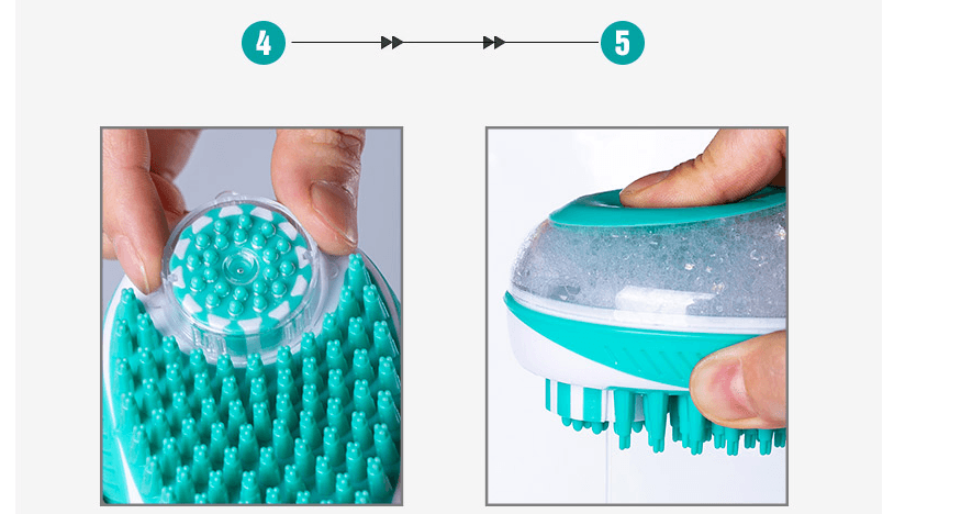 The Luxepaws Spagroom: 2-In-1 Pet Bath Massage Comb